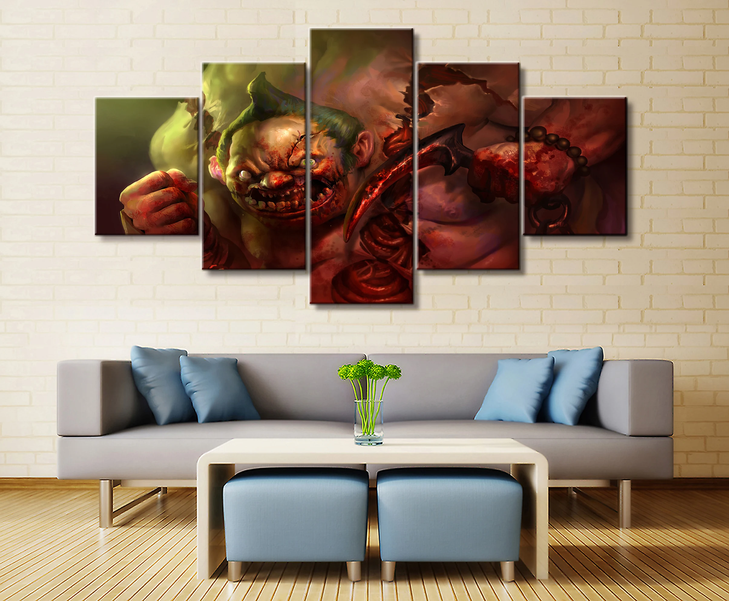  Wall Art Game Poster 5 Pieces DOTA 2 Poster Printed Canvas Painting Pictures Modern Painting On Can