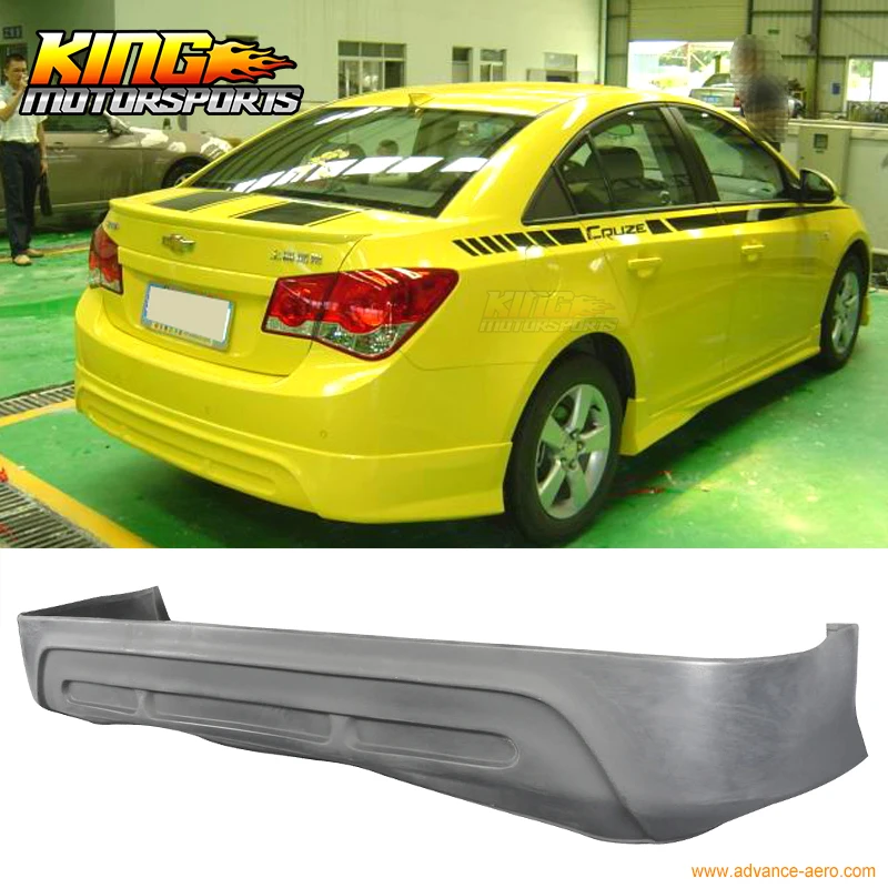 

Fit 2011 12 Chevrolet Cruze Sedan 4Dr Rear Bumper Lip Spoiler Poly-Urethane