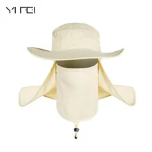 Ифэй Рыбак Кепки Водонепроницаемый большой Панамы с широкими полями летний ветер-доказательство Шляпы широкополые SPF 30+ Защита от ультрафиолетовых лучей Рыбная ловля hat