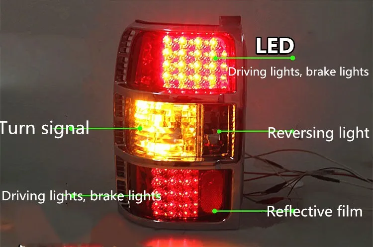 EOsuns задний светильник, задний фонарь внутренний для Mitsubishi pajero V31 V32 V43 V45