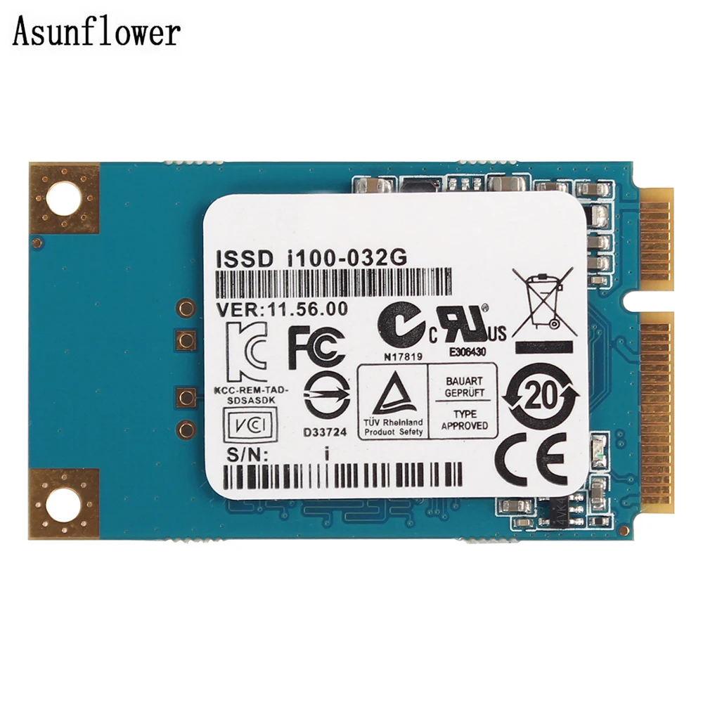 

High Quality mSATA SSD 32gb Internal Solid State Disk Mini SATA SSD mSATA Hard Drive SD5SF2-032G For Laptop