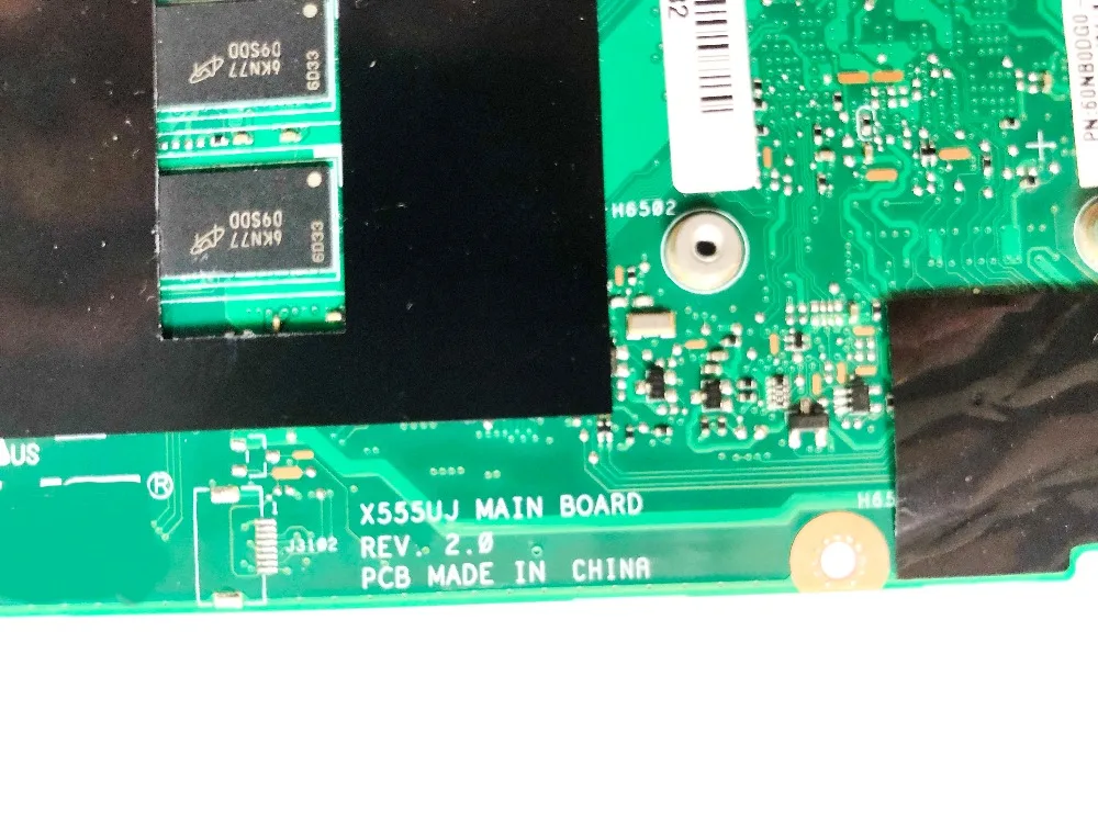  Original for ASUS X555UQ X555UJ laptop motherboard X555UJ 4GB I5-6200U GF940M 2GB X555UJ REV 2.0 te
