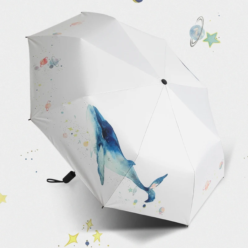 

Anti-UV Sunscreen Parasol Woman's Umbrellas Man Sun Rain Painting Umbrella Rain Great Gift Girl's Umbrella Paraguas Plegable