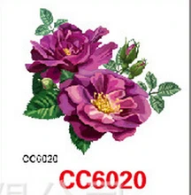 Mini Body Art waterproof temporary tattoos for women purple flower design flash tattoo sticker wholesale CC6020