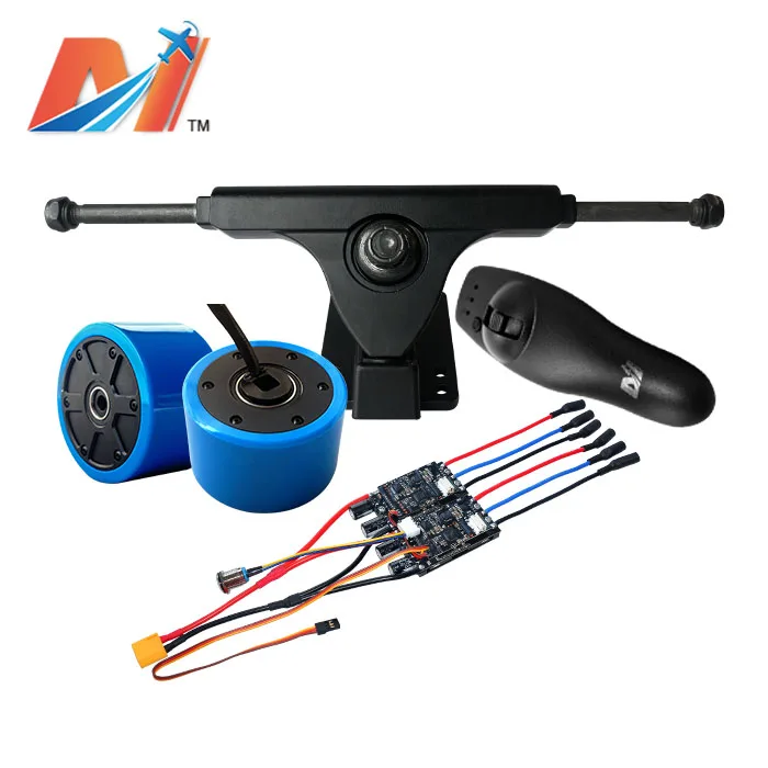 

Maytech hoverboard electric skateboard esc dual 30a 10s controller and e board hub motor with truck and rmeote