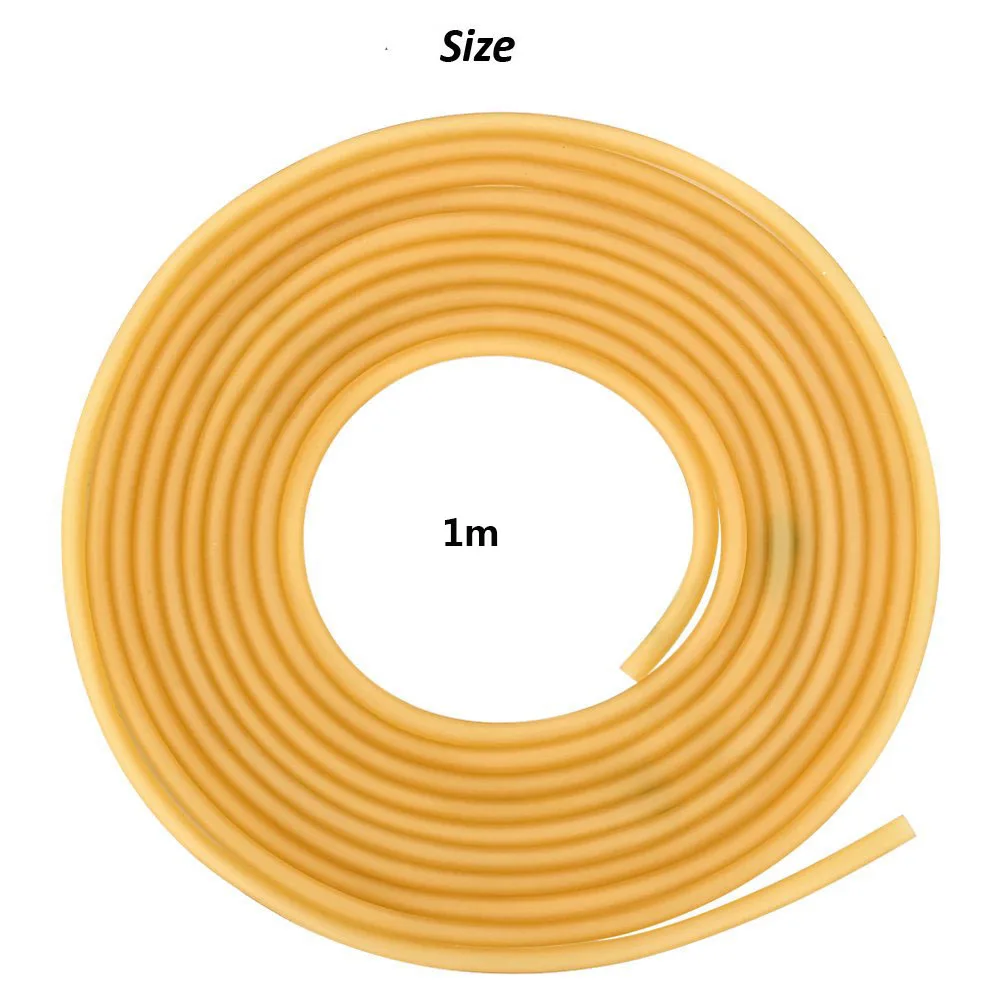 1/3/5 м натуральный Латекс рогатки резиновая трубка 3 мм x 5 мм Многофункциональный Охота стрельба лук Рыбалка медицина аксессуары - Цвет: 1M