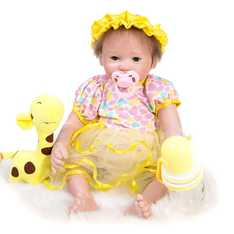 

Realistic Silicone Reborn Baby Dolls for Kids Boneca Bebe Gifts for Children YDK-96R3 Lifelike Real Girl Doll Reborn tsum tsum