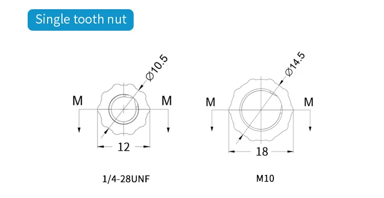 Медицинский люер-замок штуцер перегородки 1/4-28UNF M10