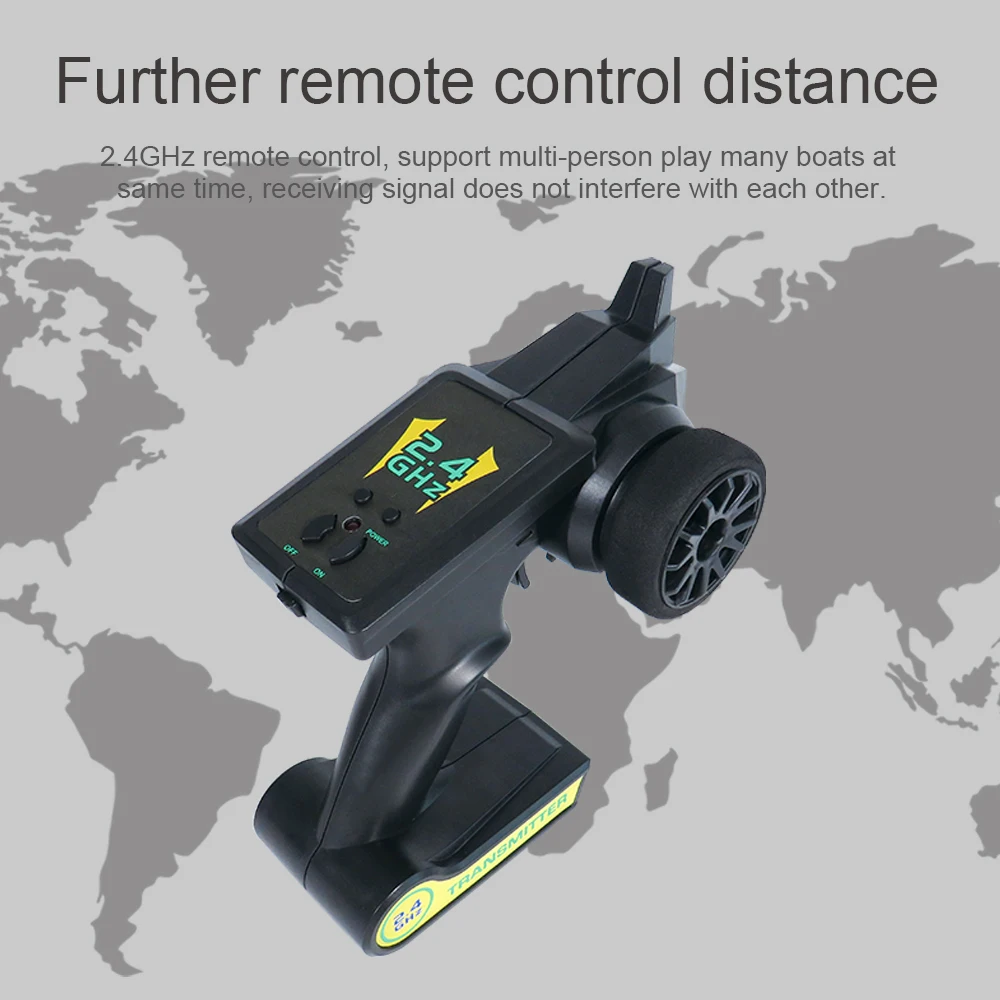 Flytec_V001 25KMH_High Speed_RC_Boat Remote_Control Racing_Speedboat_03