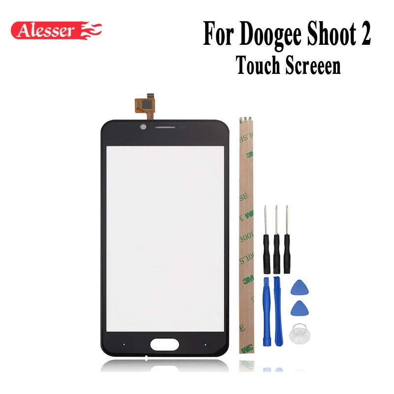 

Alesser For Doogee Shoot 2 Sensor Touch Screen Perfect Repair Parts Touch Panel+Tools+Adhesive For Doogee Shoot 2