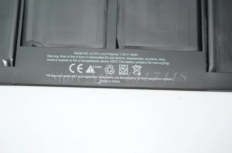 Батарея JIGU A1375 для Apple Macbook Air 11 &quotMC505LL/A MC506LL/A MC507LL/A MC969LL/A A1370 [Производство 2010] 35WH 7 3