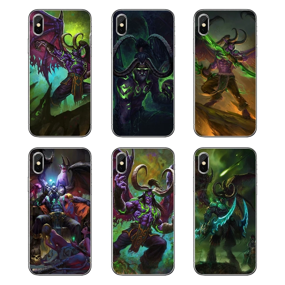 

For Samsung Galaxy Note 8 9 S9 S10 A8 A9 Star Lite Plus A6S A9S Illidan World of Warcraft WoW Art Transparent Soft Shell Covers