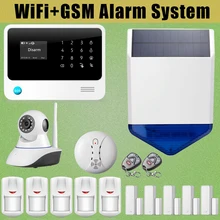 Chuangkesafe Sirena Solar G90B WiFi GSM GPRS Wireless Intruder Antirrobo + Ip + Humo Senser