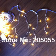200LED 5 м занавес сосулька струнные огни Рождественские садовые лампы Сосулька огни Рождественская Свадебная вечеринка украшения 220 В EU-WARM белый