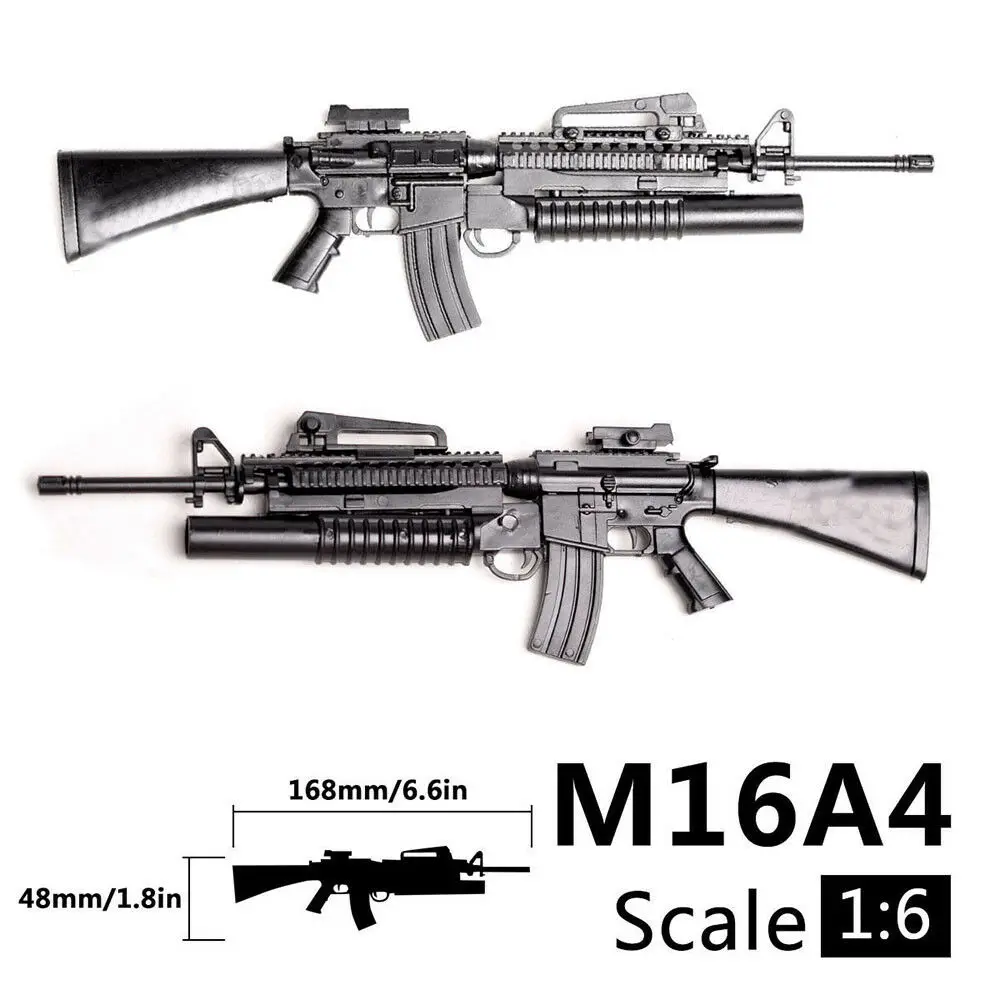 

1/6 Scale M16A4 Toy Gun Model Puzzles Building Bricks Gun Rifle PUBG Mobile Gun