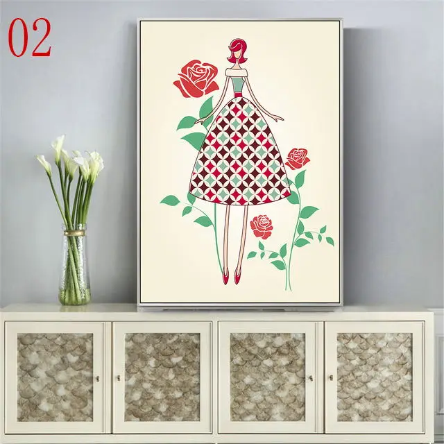 Watercolor-Canvas-Painting-Nordic-Poster-Cartoon-Flowers-Girl-Pictures-Home-Decoration-Hd-Giclee-Print-For-Living.jpg_640x640 (1)