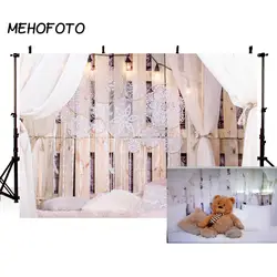 MEHOFOTO фон фото фотосессия кровать деревянная доска Подушка Шторы кулоном; изготовленный на заказ снимок, фон для фото студии