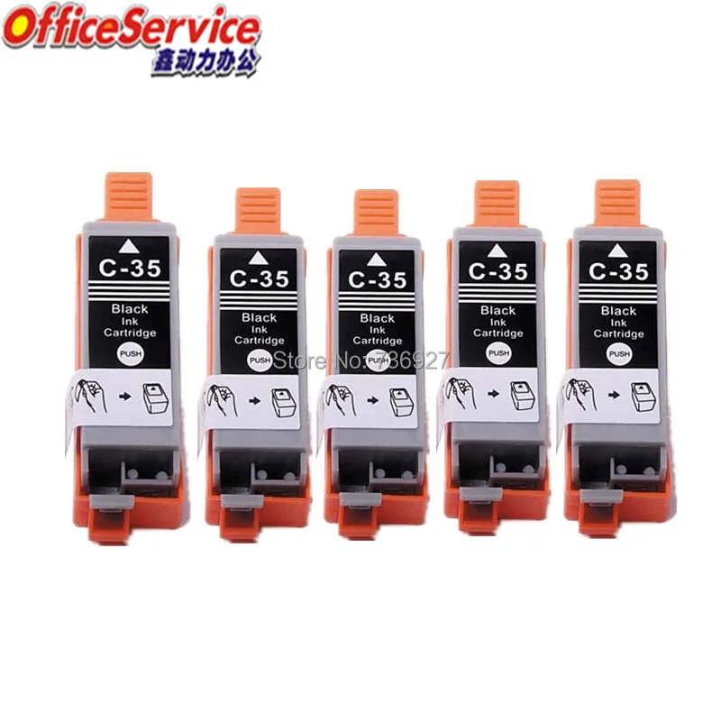 5 черный PGI 35 Совместимый струйный картридж PGI35 для принтера Canon PIXMA IP100B IP100|inkjet