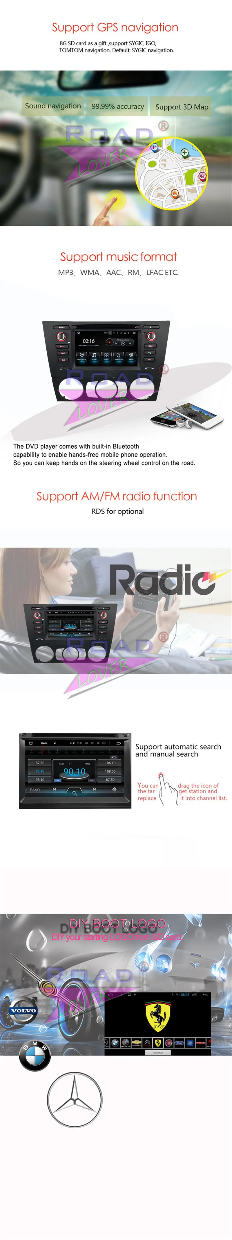 Perfect Roadlover Android 9.0 Car DVD Player Audio For BMW E90 E91 E92 E93 Manual 2005- Stereo GPS Navigation Automagnitol 2 Din Radio 5 Perfect Roadlover Android 9.0 Car DVD Player Audio For BMW E90 E91 E92 E93 Manual 2005- Stereo GPS Navigation Automagnitol 2 Din Radio 5