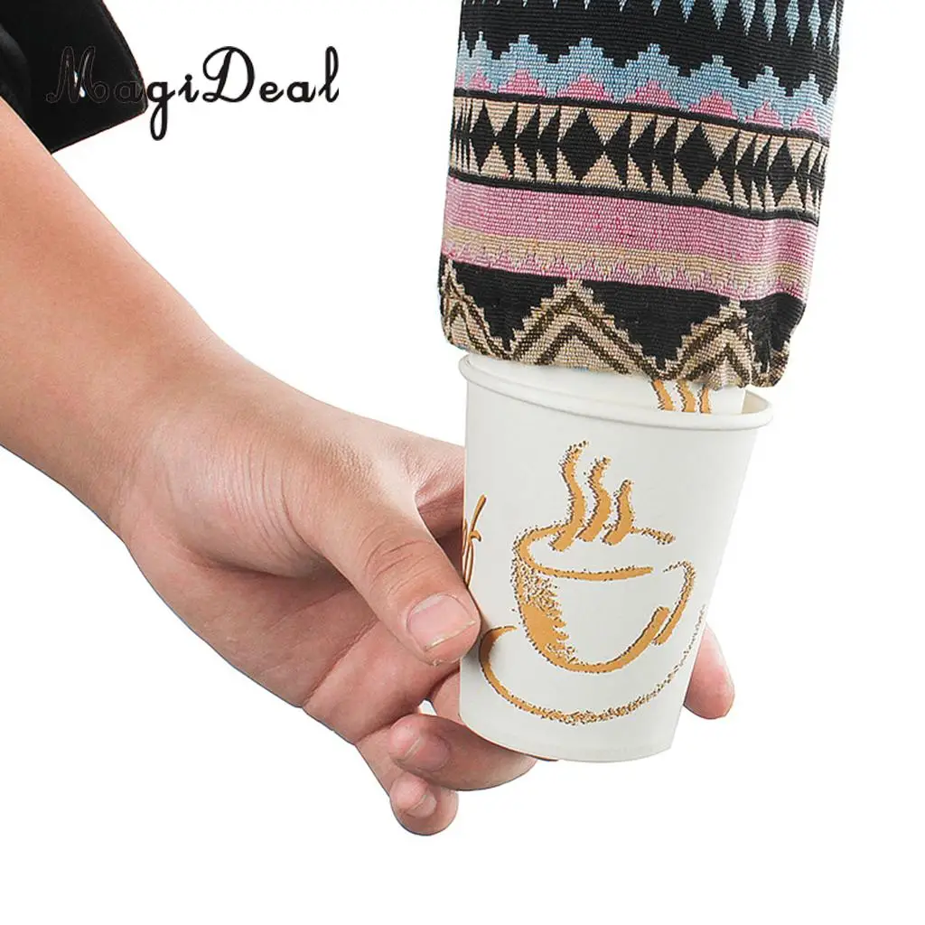 Portable Disposable Paper Cup Holder Dispenser Bag Carrier for Outdoor Camping Picnic BBQ