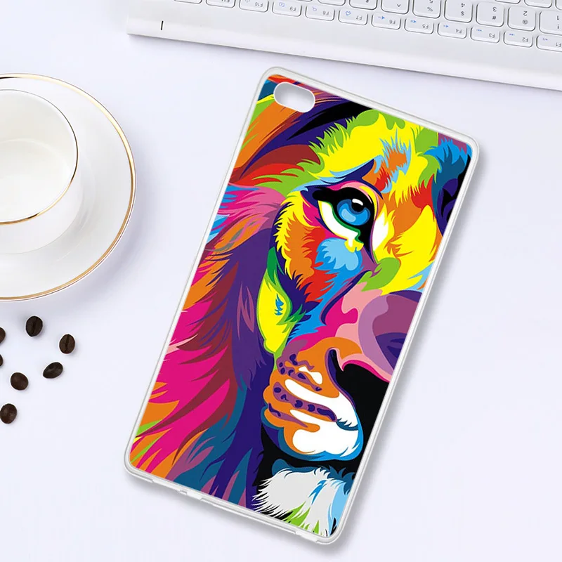 Окрашенный чехол для планшета для lenovo Tab E7 чехол s Мягкая силиконовая задняя накладка из ТПУ чехол для lenovo Tab E7 TB-7104 7,0 дюймов Чехол бампер Funda - Цвет: H064