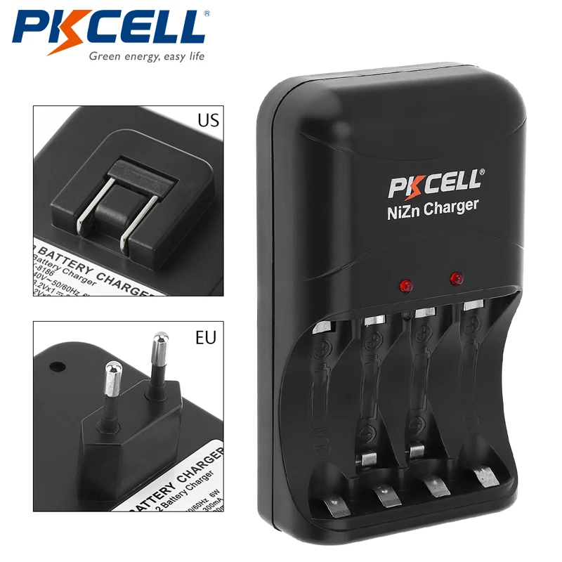 Goede 1 Pak * PKCELL Ni Zn AA AAA Batterijlader EU US Plug Alleen Lader voor Ni Zn AA AAA Oplaadbare Batterijen