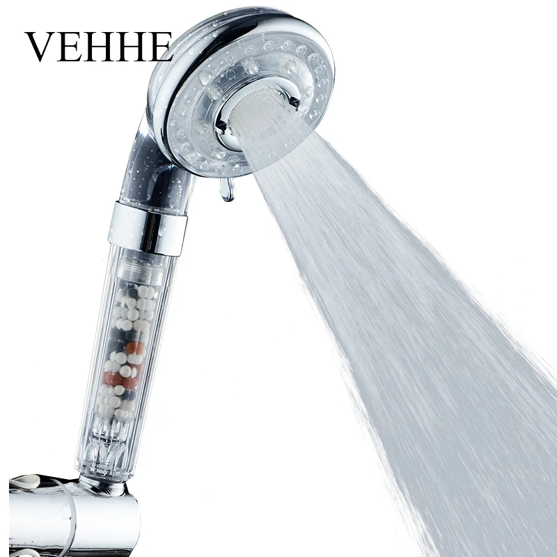 VEHHE Quality 2 Colors SPA Watersaving Showerheads 4 Gear ABS High Pressure Shower Filter New Design Bathroom Shower Head VE200