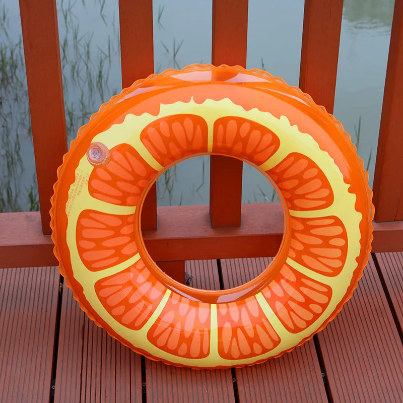 Funny Inflatable Buoyancy Citrus limon Swimming Ring for Swimming Kayak