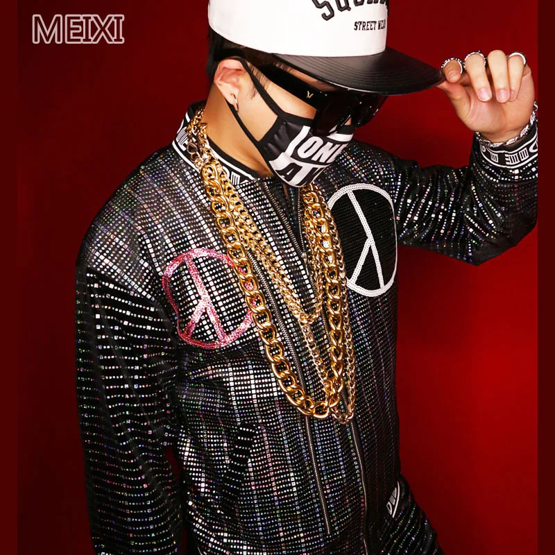 ^Cheap G-Dragon GD яркая лазерная вспышка куртка оригинальный мужской DJ мужской певец BIGBANG представление костюмы ^Cheap G-Dragon GD яркая лазерная вспышка куртка оригинальный мужской DJ мужской певец BIGBANG представление костюмы