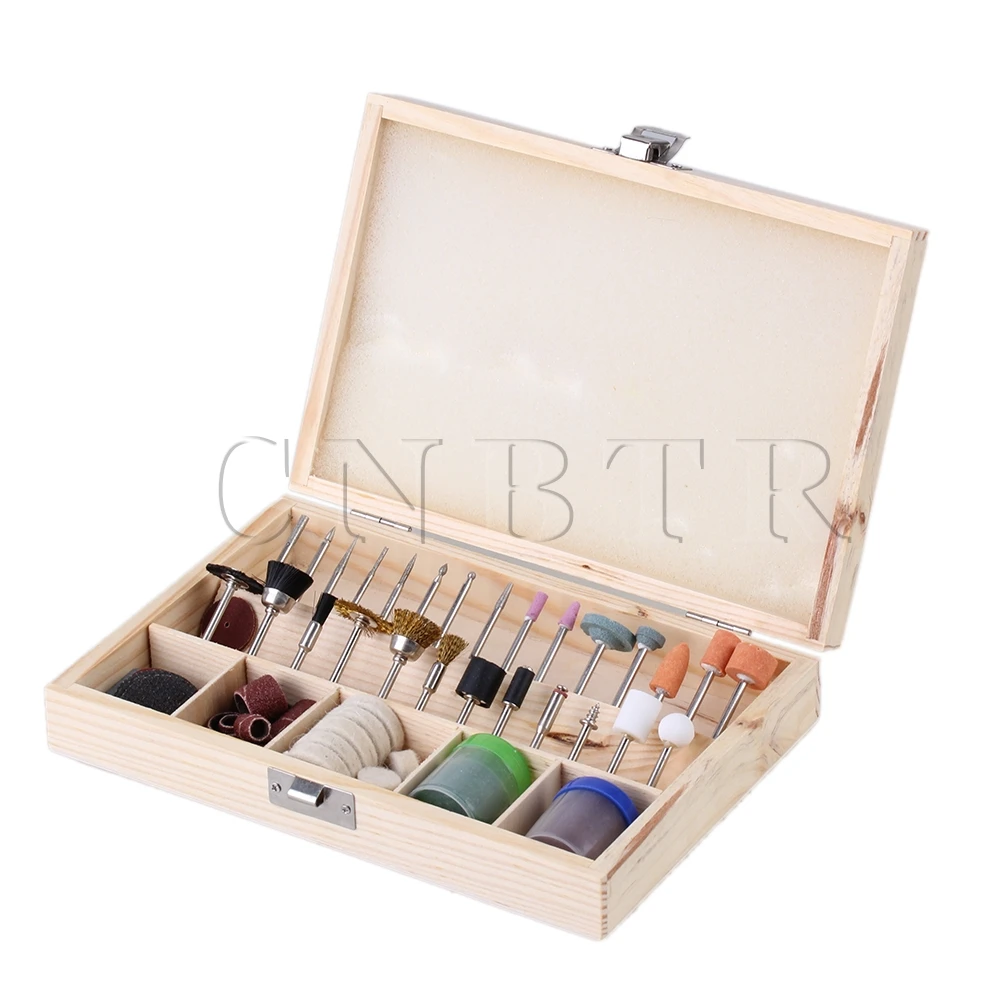 

CNBTR Rotary Power Tool Bits Accessory Kit With 3mm Shank for Jeweler Grinding Set of 90