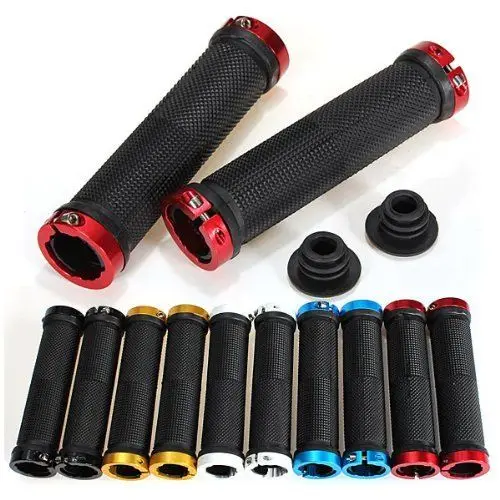 Pair Double Lock On Locking Mountain Bike Bicycle Cycling Handle Bar ...