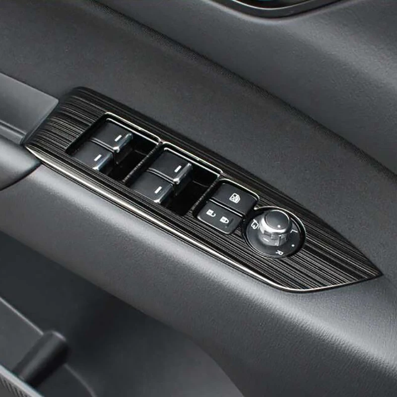 Carbon-fiber-look-Inner-Door-Window-Lift-Button-Switch-Panel-Cover-Trim-For-2017-2018-Mazda