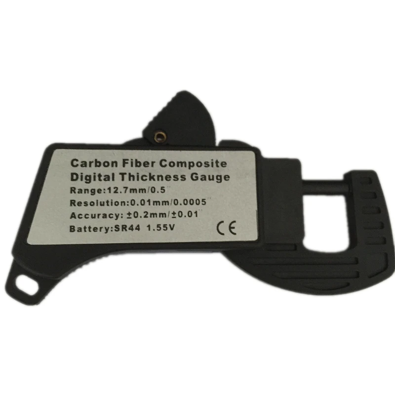 Digital thickness gauge 0-12.7mm 0.01mm mini LCD dial thickness gauge caliper meter carbon fiber composites width measure tools