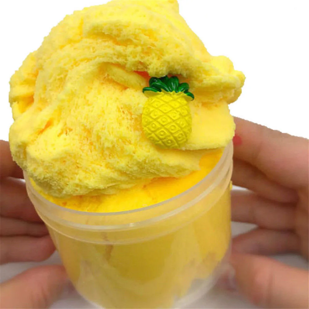 

Pineapple Slime Clay Tropical Twist Cloud Slime Scented Charm Mud Stress Relief Kids Clay Toy 60ml 120ml