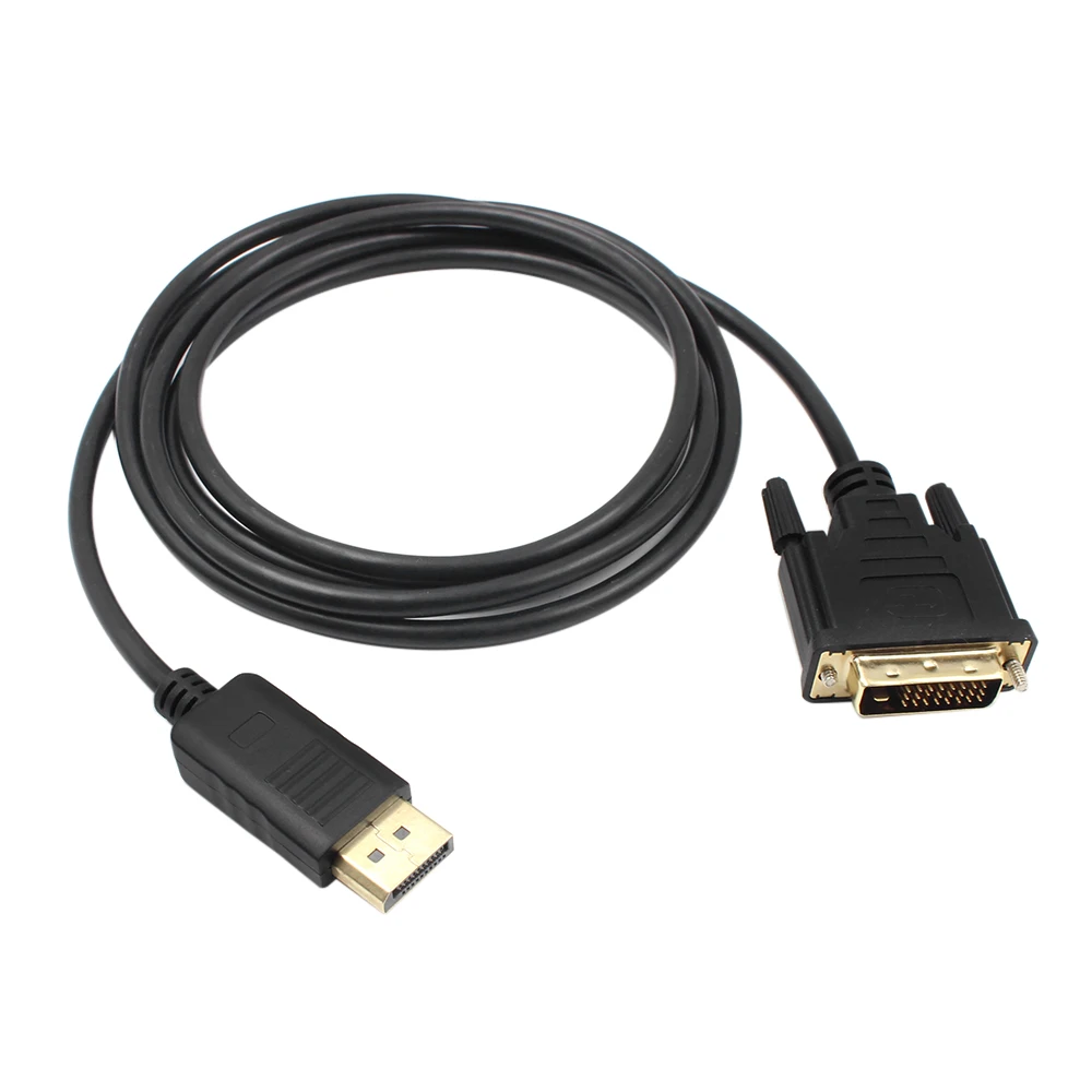 

1.8M DP to DVI Adapter DisplayPort Port to DVI Cable Adapter Converter Male to Male Video Cable 1080P for Monitor Projector
