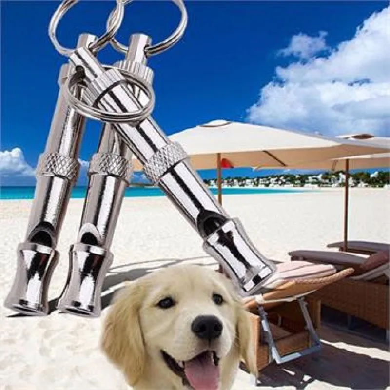 1pc Pet Puppy Dog Trainning Whistle Animal Adjustable Sound Key Discipline Supplies Noble Ultrasonic Stainless Steel Supersonic Obedience Sound Dog Whistle (4)