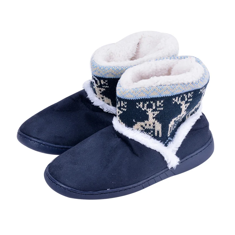 

Litthing Fashion Women's Print Winter Warm Snow Booties 2019 New Thicken Plush Couples Home Indoor Ankle Boots Lined Short Boots