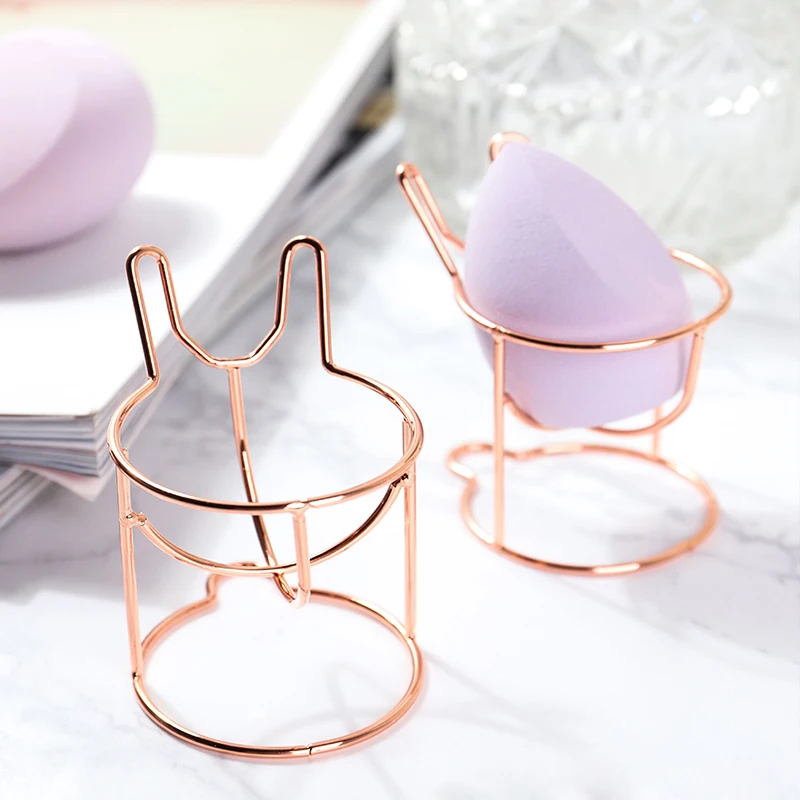 

Cute Makeup Sponge Holders Cosmetic Puff Rack Display Stand Sponge Egg Holder Bracket Make up Puff Support Makeup Organizer