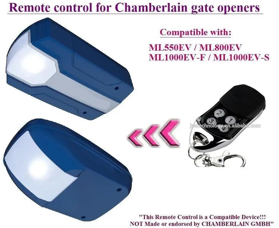 

The remote control replace for Chamberlain ML1000EV-F / ML1000EV-S door openers free shipping