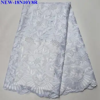 

Nigerian Swiss Voile Cotton Lace Fabric 2018 African Swiss Voile Lace In Switzerland High Quality Wthie Dry Lace For Bride XE005