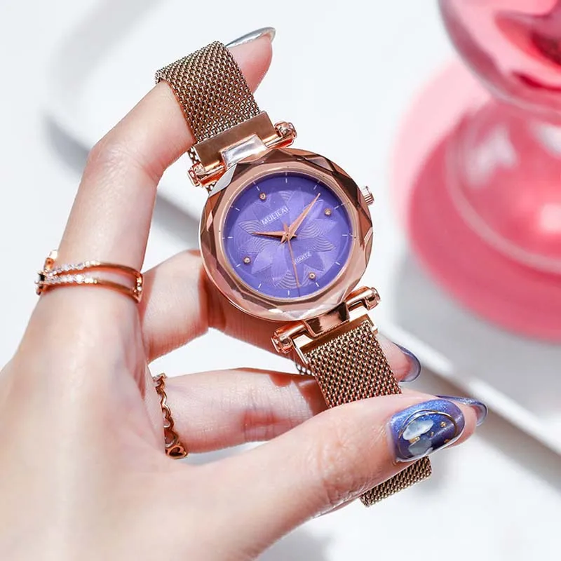 

Luxury Women's Watches Magnetic Starry Sky Clock Fashion Diamond Ladies Watch Women Watches relogio feminino reloj mujer