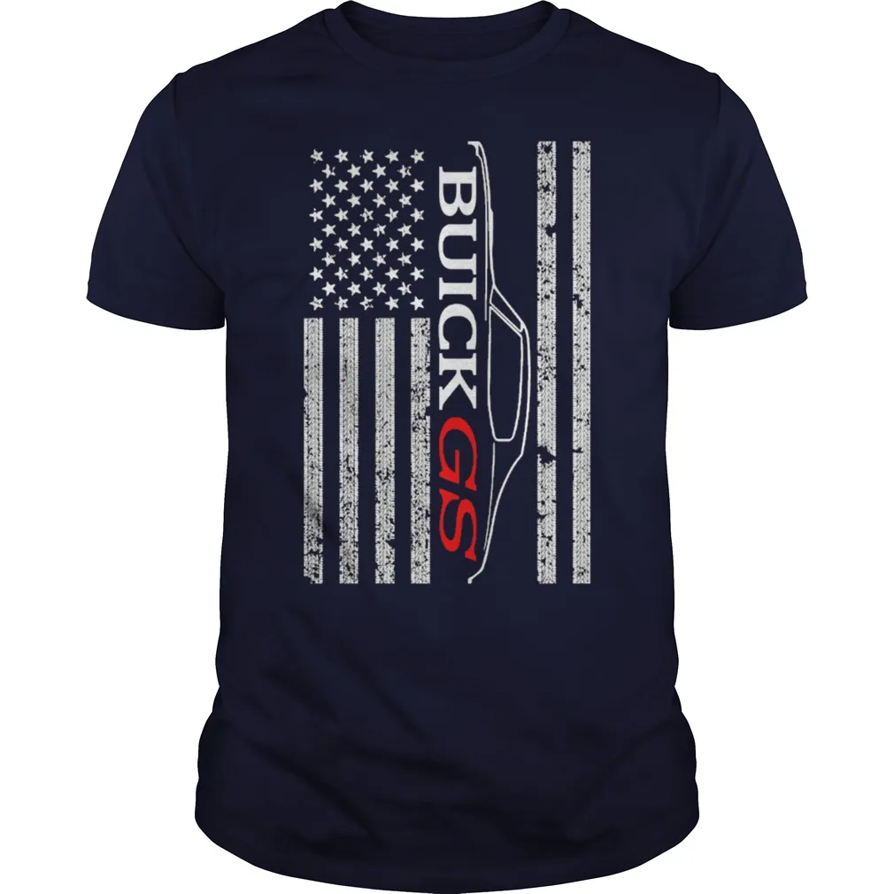 Мужская футболка с коротким рукавом BUICK GS FLAG крутая женская | одежда