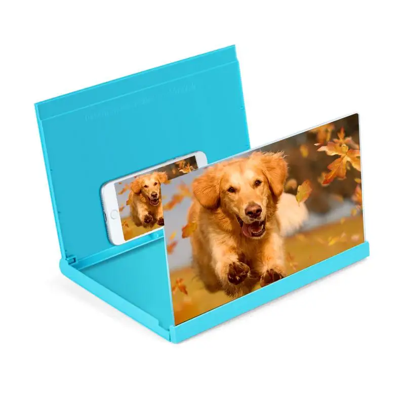 

3D Phone Screen Magnifier Desktop 12 Inch Amplifying Glass 3D Stereoscopic Folding Video Amplifier Mobile Screen Holders