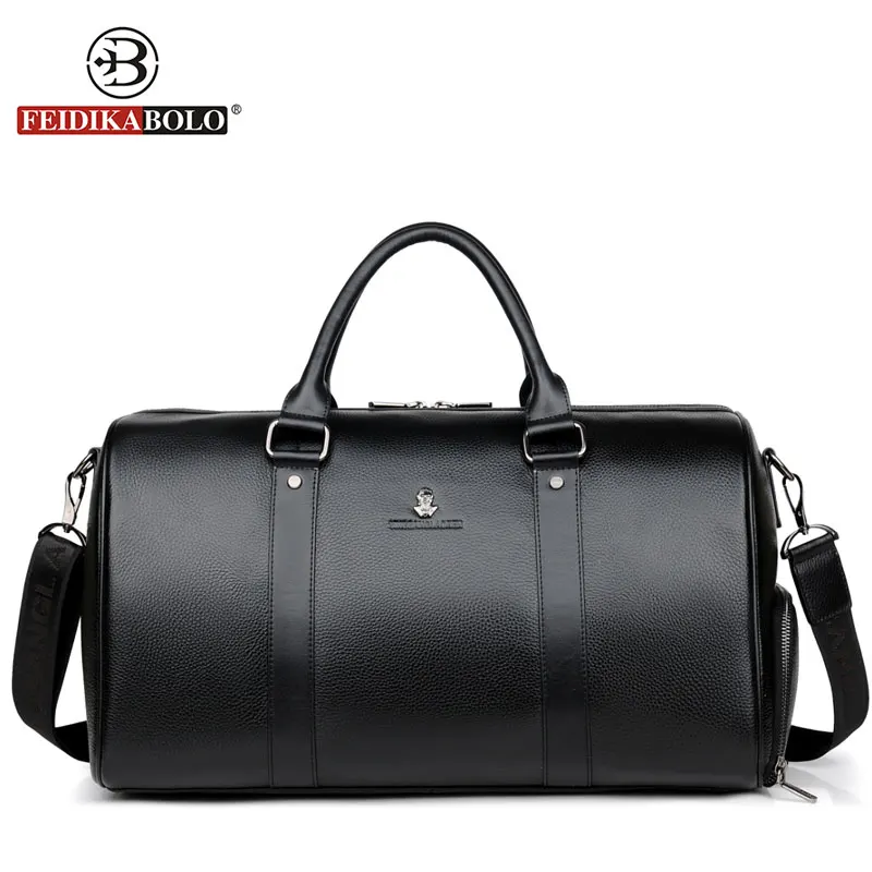 

100% Genuine Leather Travel Bags Man Handbags Male Bag Travel Luggage Bag High Quality Duffle Bags Packing Cubes bolsa de viagem