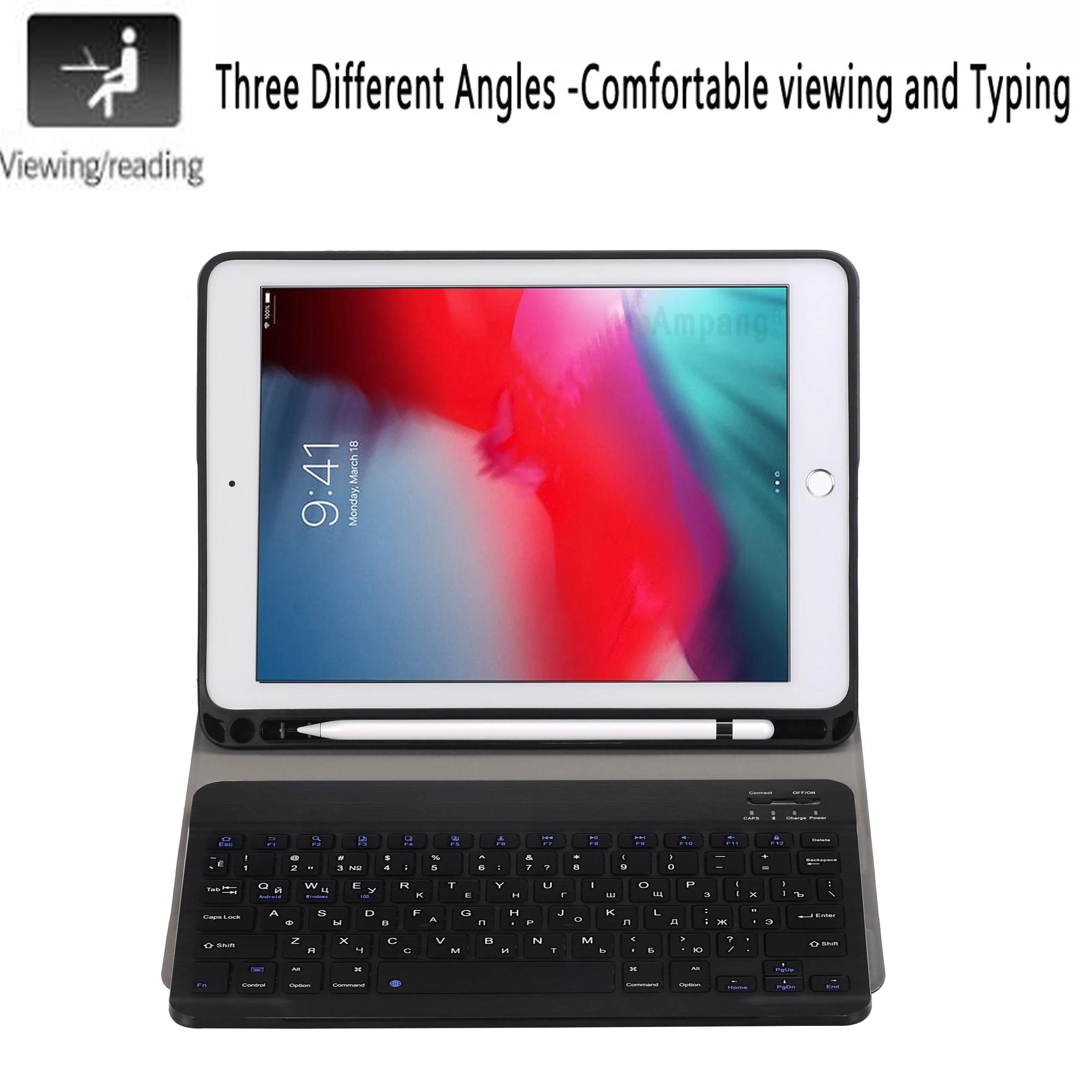 Русская клавиатура чехол для Apple iPad Air 2019 10 5 3 3rd поколения A2152 A2153 A2154 A2123 Pro A1701 A1709