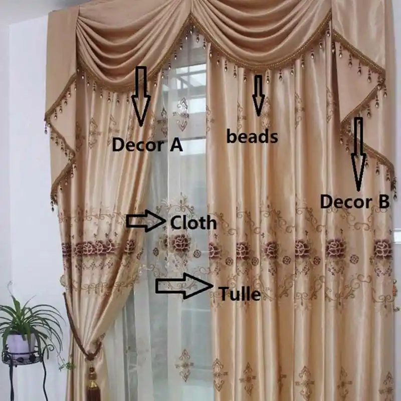 Alitextilebtoc Window Curtains For Living Room Polyester High