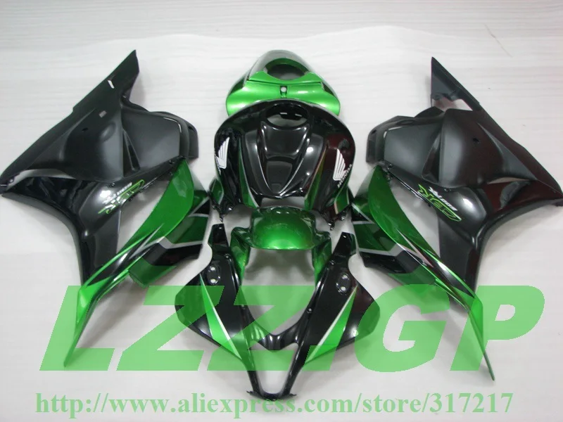 Обтекатели инъекций для зеленого черного окрашенного CBR600RR F5 09 10 CBR600 RR 2009 2010 CBR 600 11