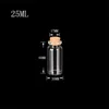 Glass Bottles with Cork, Small Transparent, Clear, Mini Empty Glass Jars, Gift Pack for Wedding Holiday, 25ml, 50PCs per Lot 4