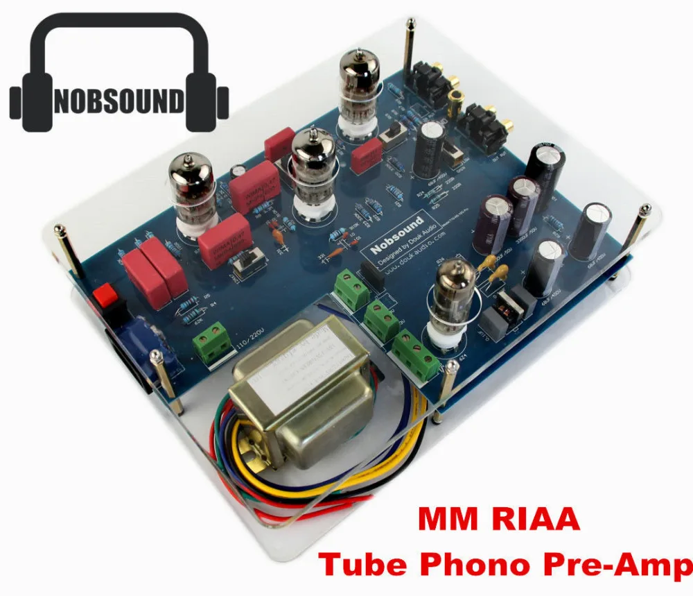 Nobsound Vacuum Tube Phono amp MM RIAA Turntable HiFi Preamp Stereo
