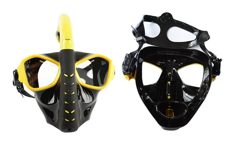 Alien дизайн подводная трубка анти туман полное лицо респираторная маска для подводного плавания Дайвинг маска для взрослых 180 вид